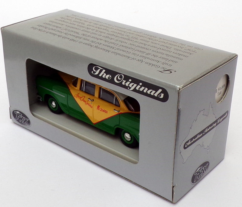 Trax 1/43 Scale TR20H - 1960 Holden FB Sedan Ascot Taxi - Green/Yellow/White