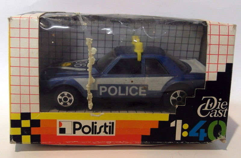 Polistil 1/40 Scale Vintage Diecast  051563 Mercedes Benz 450 SLC Police