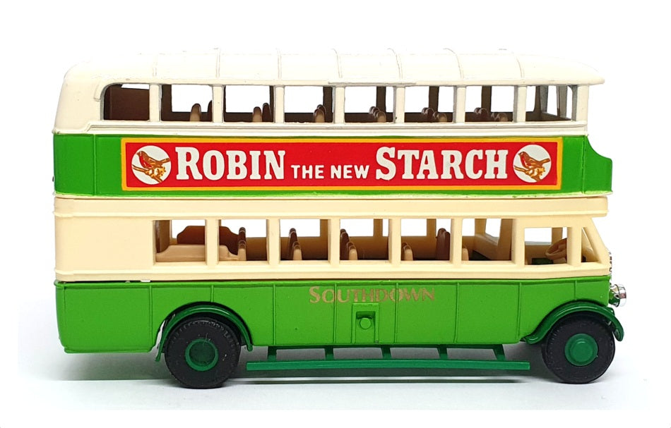 Matchbox Appx 9cm Long Diecast Y-5 - 1929 Leyland Titan Bus R4 - Cream/Green
