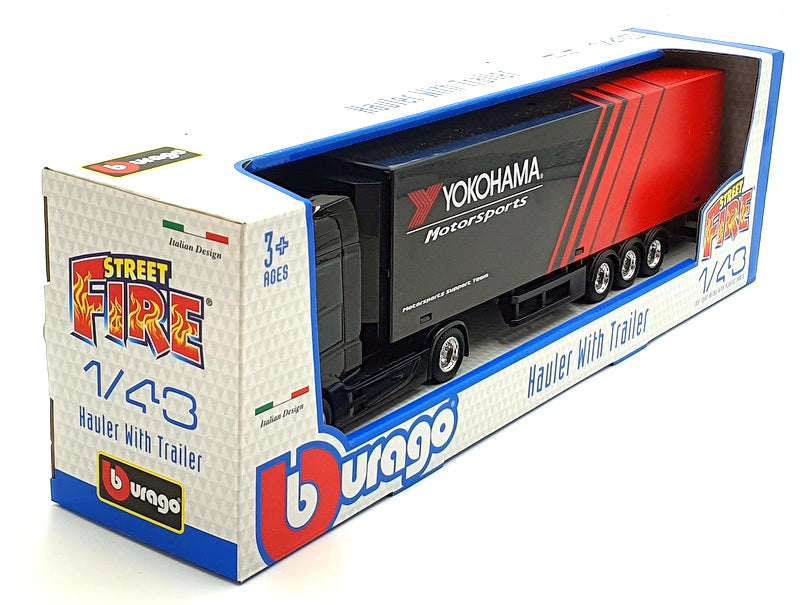 Burago 1/43 Scale #18 31460 Mercedes Actros Gigaspace Hauler Trailer - Yokohama