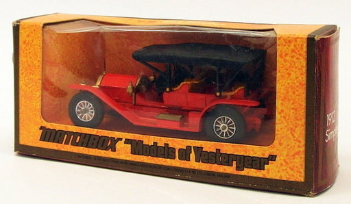 Matchbox Models Of Ysteryear Model Car Y-9 - 1912 Simplex - Red Black