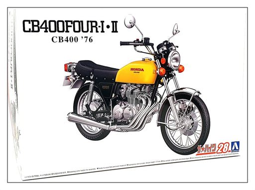 Aoshima 1/12 Scale Unbuilt Kit 063859 - 1976 Honda CB400 Four-I II Motorbike