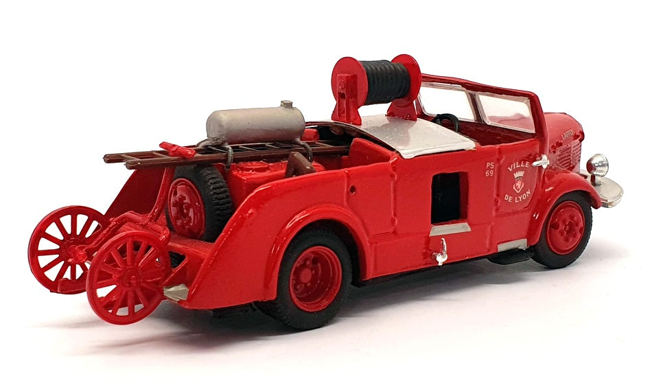 Silhouette 13cm Long Model FE203 - 1949 Laffly Fire Truck - Ville de Lyon