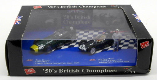 Brumm 1/43 Scale LE11 - T.Brooks Vanwall Monza '58 - S.Moss Cooper Monaco '59