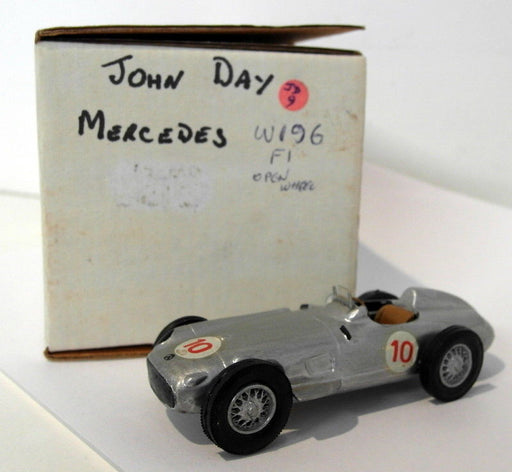 John Day 1/43 Scale White Metal - JD9 Mercedes Benz W196 Open wheel #10