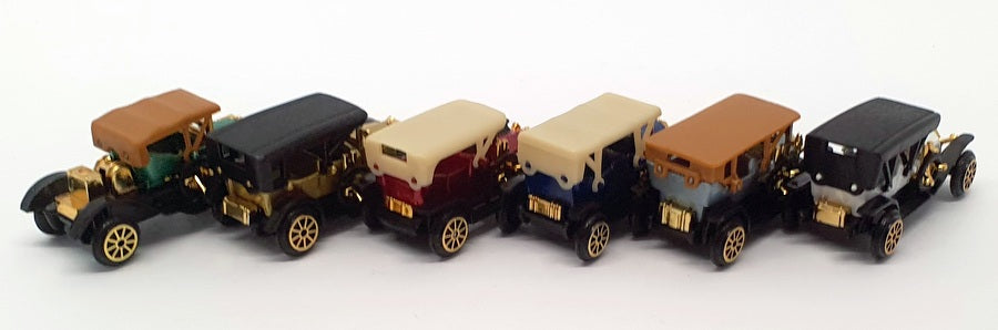Unbranded 6cm Long Diecast 301-306 - Set Of 6 Classic Cars