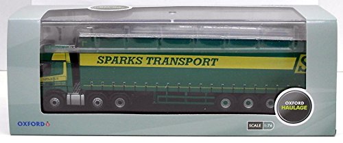 Oxford Diecast 1/76 Scale 76MB006 - Mercedes Actros GSC Curtainside Sparks Trans