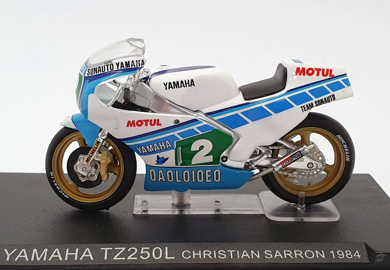 Ixo Models 1/24 Scale IB24 - Yamaha TZ250L - #2 C.Sarron 1984 - Blue/White