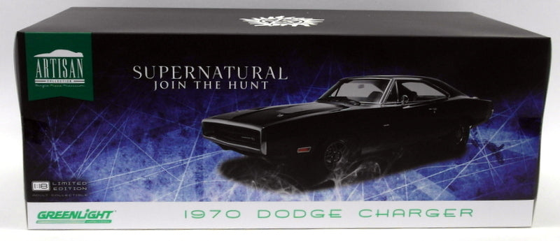 Greenlight 1/18 Scale Diecast - 19046 Supernatural 1970 Dodge Charger Black
