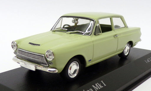 Minichamps 1/43 Scale 400 082000 - 1962 Ford Cortina Mk1 - Lime Green