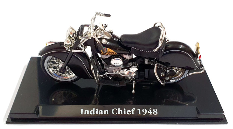 Atlas Editions 1/24 Scale Motorbike 4 658 106 - 1948 Indian Chief - Black