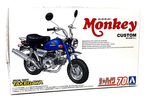 Aoshima 1/12 Scale Kit 062968 - 1978 Honda Monkey Custom Z50J Motorbike