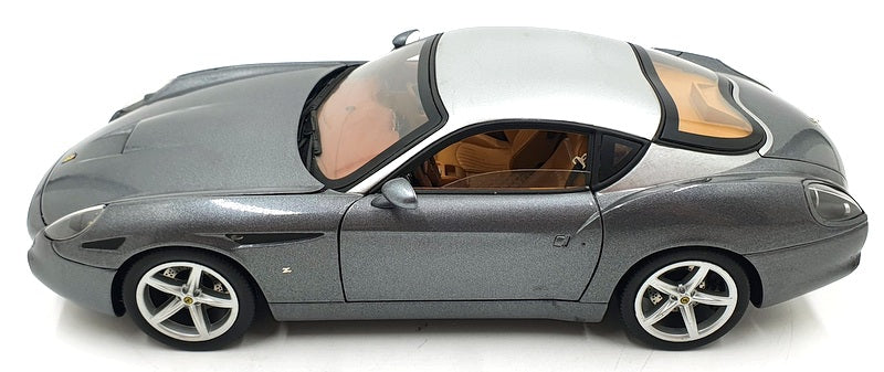Hotwheels 1/18 Scale Diecast DC297221B Ferrari 575 GTZ Zagato - Silver With Case