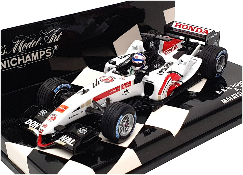 Minichamps 1/43 Scale 400 050104 - B.A.R Honda 007 2005 - Signed Davidson
