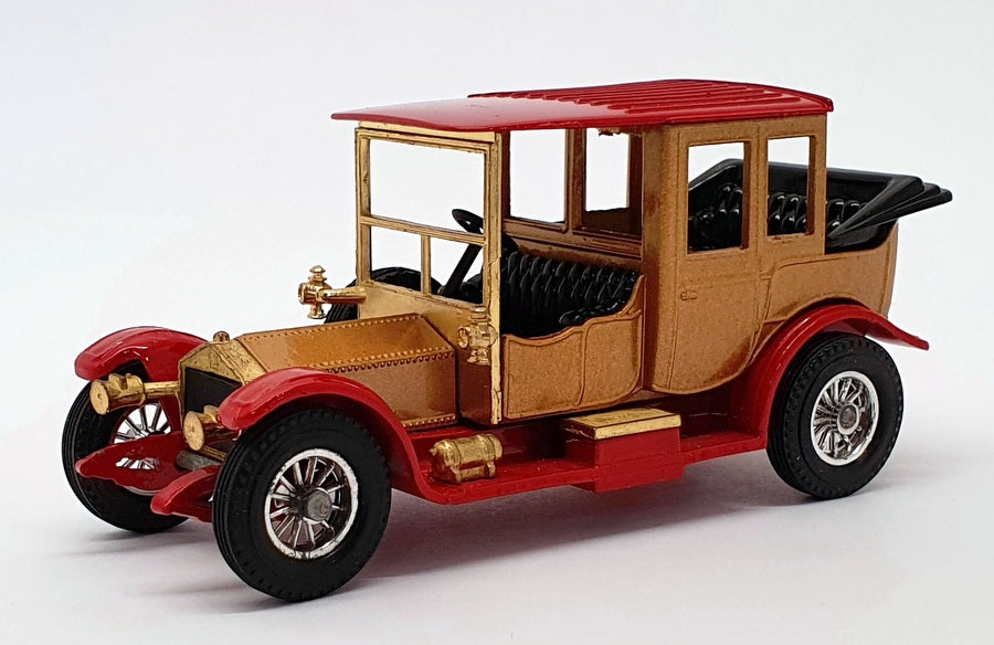 Matchbox Appx 10cm Long Diecast Y-7 - 1912 Rolls Royce - Red/Bronze