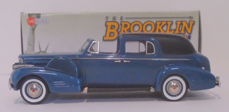 Brooklin 1/43 Scale BRK209 - 1938 Cadillac Series 75 Town Car Blue/Black