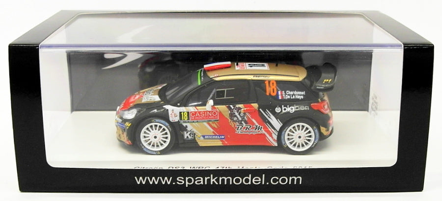 Spark 1/43 Scale S4513 - Citroen DS3 WRC #18 - 47th Monte Carlo 2015