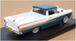 Goldvarg 1/43 Scale GC-070B - 1958 Ford Ranchero Truck - Gulfstream Blue/White