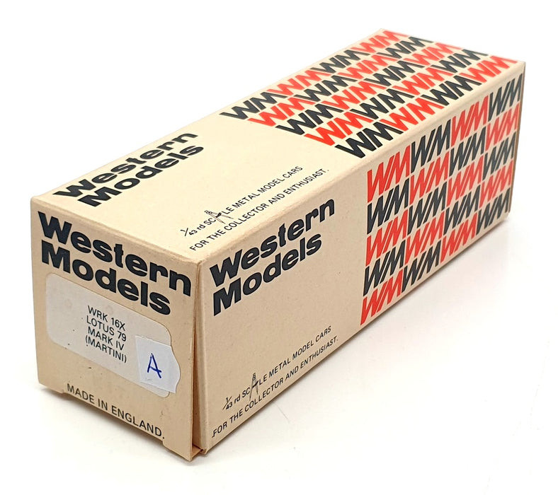 Western Models 1/43 Scale Unbuilt Kit WRK16X - Lotus 79 Mark IV - Martini