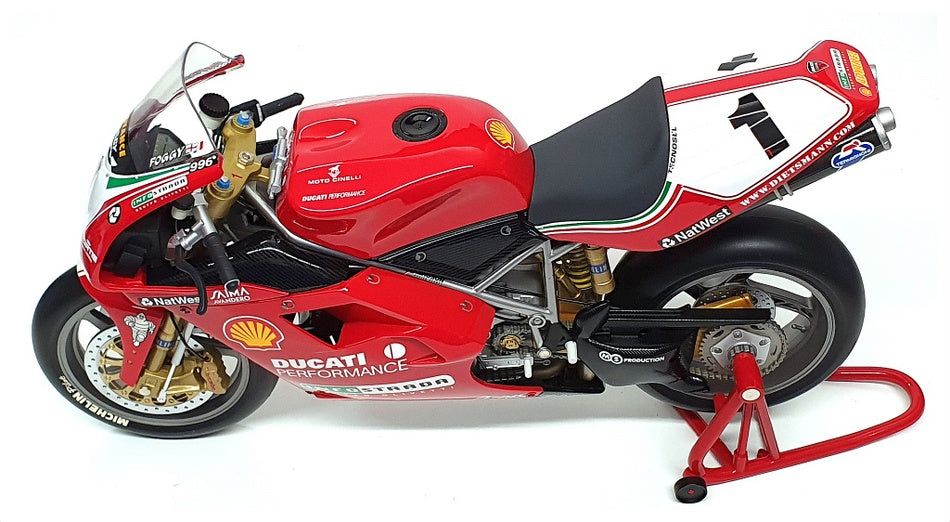 Minichamps 1/6 Scale 062 991211 - Ducati 996 Carl Fogarty WSB Champion 1999 Red