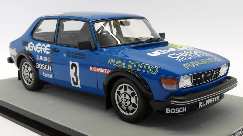 Tecnomodel 1/18 Scale T18-91D Saab 99 Turbo Swedish Rally 1981 #3 Blomqvist