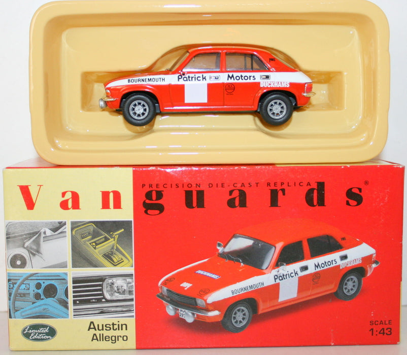 VANGUARDS 1/43 VA04505 AUSTIN ALLEGRO PATRICK MOTORS