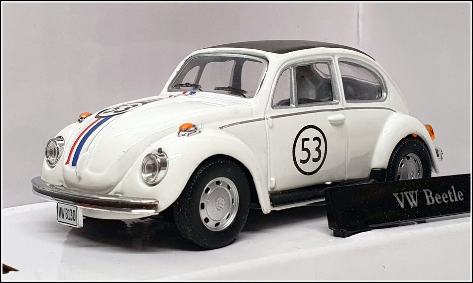 Cararama 1/43 Scale 251PND - Volkswagen Beetle Herbie #53 - White