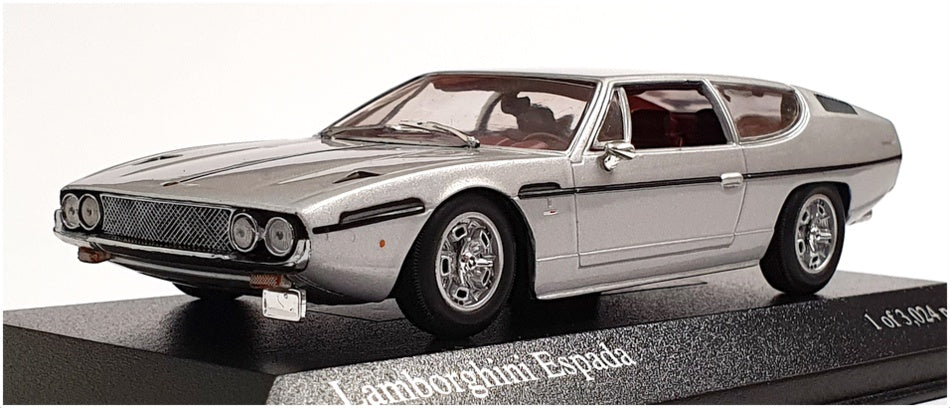 Minichamps 1/43 Scale 400 103301 - 1970 Lamborghini Espada - Silver