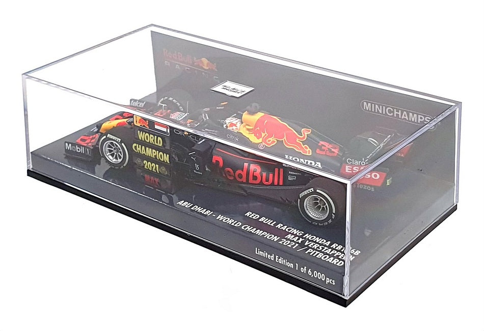 Minichamps 1/43 Scale 410 212333 - F1 Red Bull Honda RB16B WC Verstappen 2021