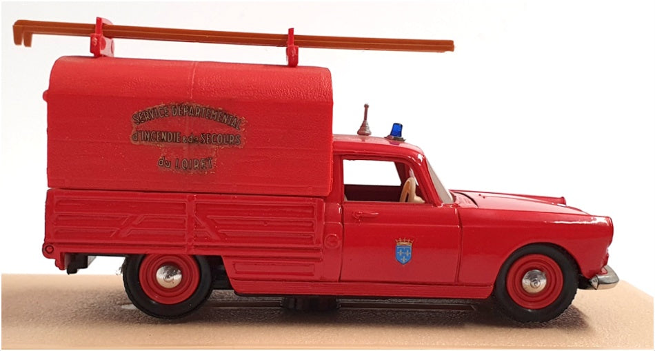 Eligor 1/43 Scale 1162 - 1964 Peugeot 404 Camionnette Pompiers Du Loiret - Red