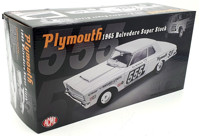 Acme 1/18 Scale A1806600 - 1968 Plymouth Belvedere Super Stock #555