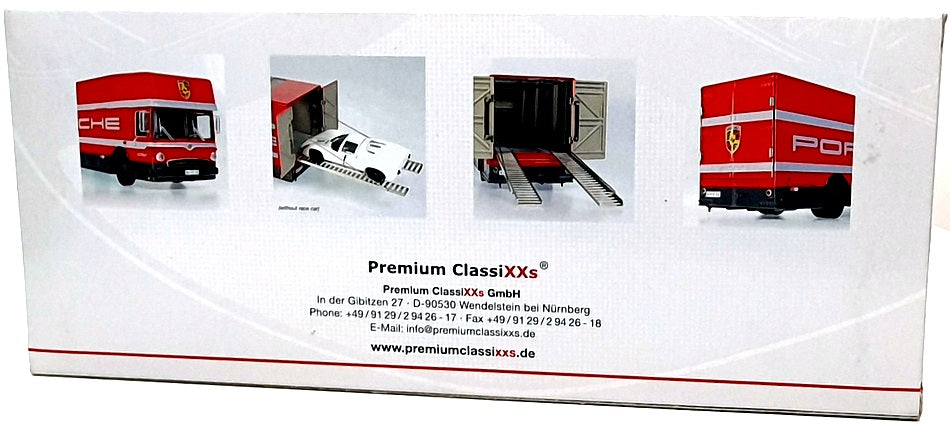 Premium ClassiXXs 1/43 Scale 12200 - Mercedes Benz Truck Transporter Porsche