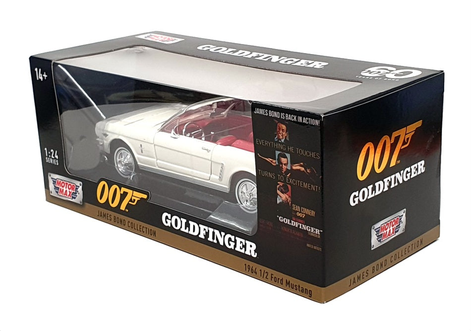 Motormax 1/24 Scale 79852 - 1964 1/2 Ford Mustang - Bond 007 Goldfinger