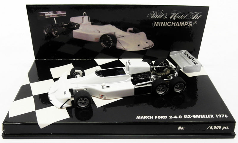 Minichamps 1/43 Scale 436 760699 - March Ford 2-4-0 Six Wheeler 1976