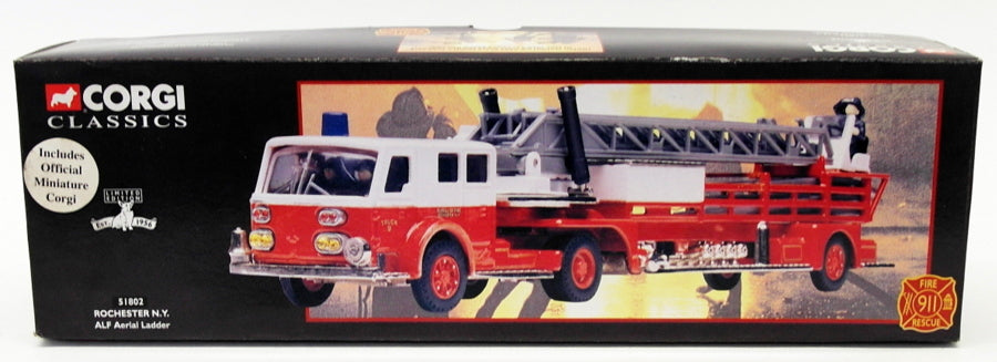 Corgi 1/50 Scale Fire Engine 51802 - ALF Aerial Ladder - Rochester NY