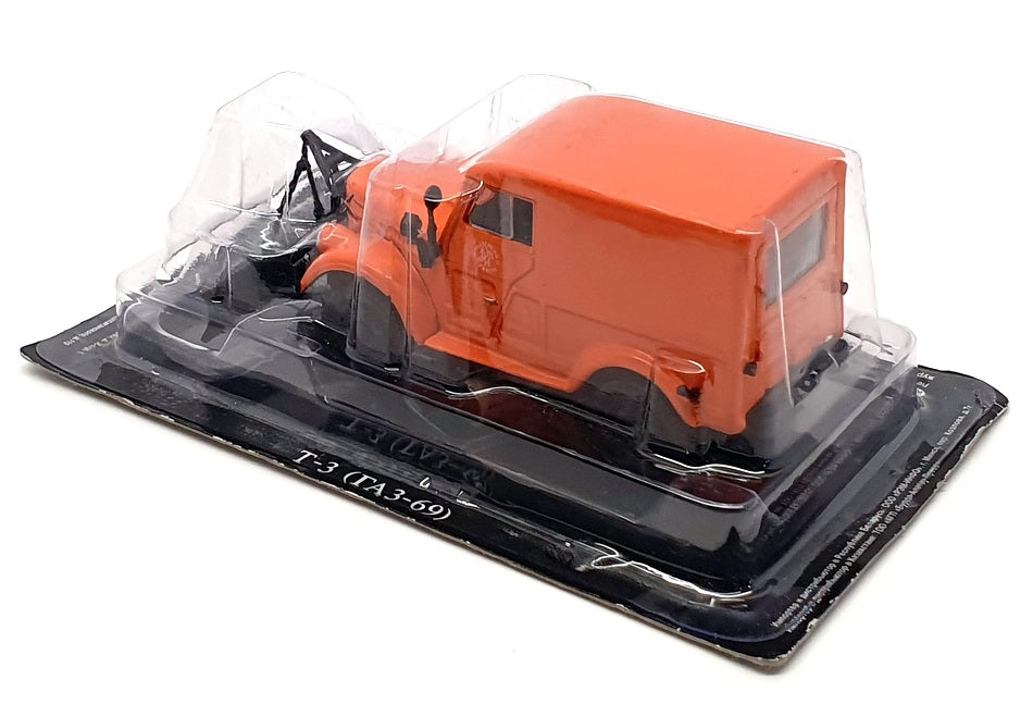 Altaya 1/43 Scale Diecast 189287 - Gaz 69 T-3 Van - Orange