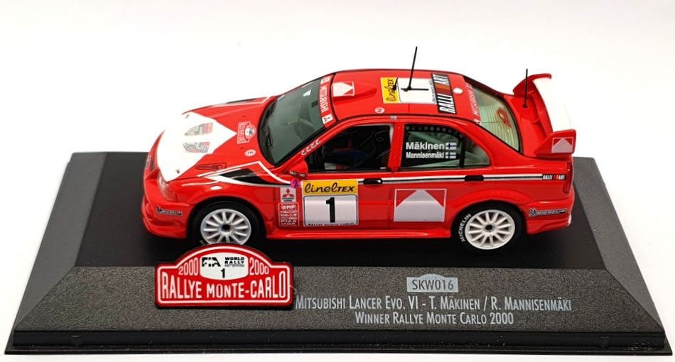 Skid 1/43 Scale SKW016 - Mitsubishi Lancer Evo VI - 1st Monte Carlo Rally 2000