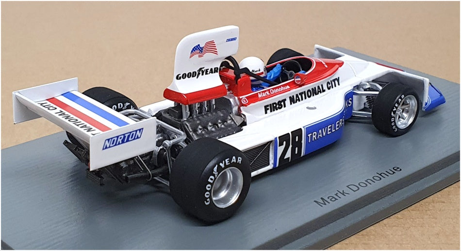 Spark 1/43 Scale S5375 - F1 March 751 5th British GP 1975 #28 M. Donohue
