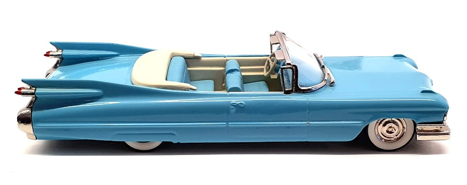 M.A.E. Models 1/43 Scale 102 - 1959 Cadillac Convertible Top Down - Lt Blue - R.M.Toys Ltd M.A.E. Models 1/43 Scale 102 - 1959 Cadillac Convertible Top Down - Lt Blue - R.M.Toys Ltd