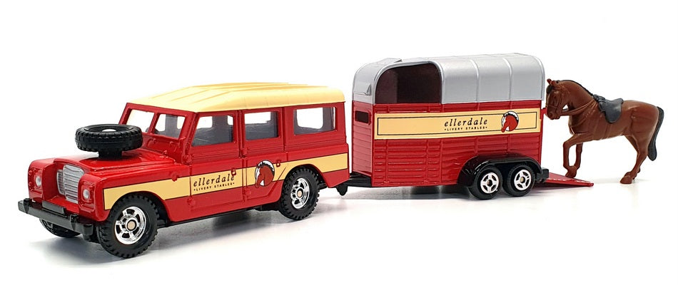 Corgi 60004 – Set Land Rover + Van + Cheval (Ellerdale) – 1:36 – Neuf En Boîte (1997)