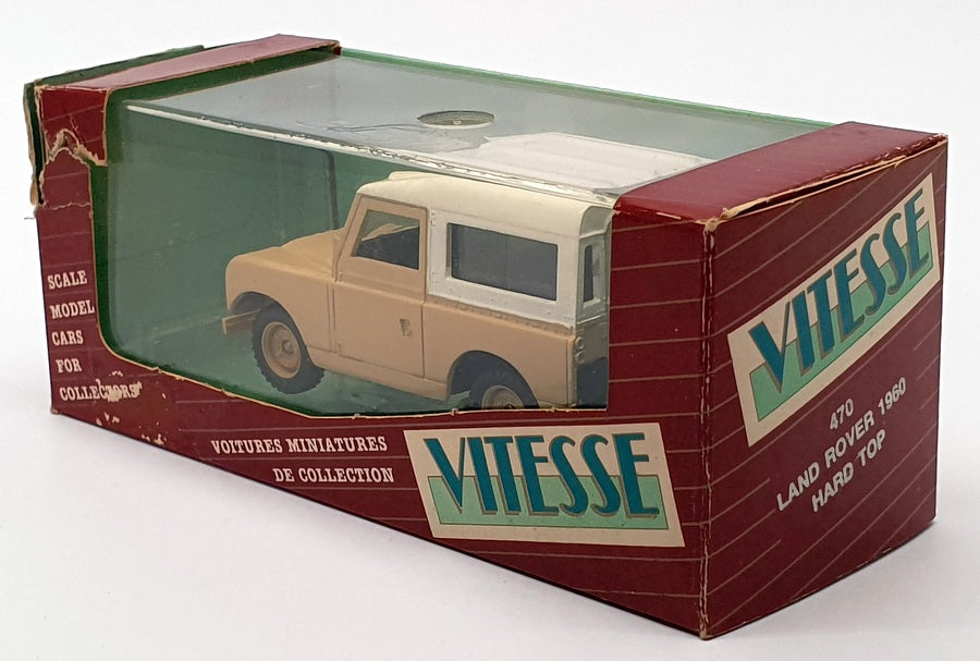 Vitesse 1/43 Scale Model Car 470 - 1960 Land Rover - Beige/White