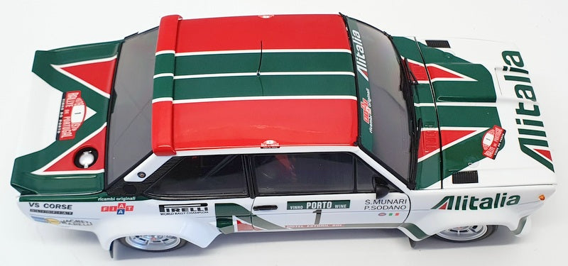 Kyosho 1/18 Scale Model Car 08376B - Fiat 131 Abarth 1978 Portugal Rally #1