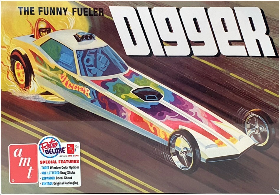 AMT 1/25 Scale Unbuilt Kit AMT1154/12 - The Funny Fueller Digger