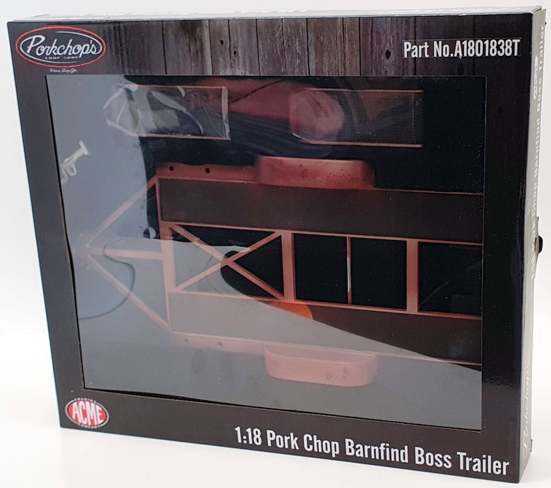 ACME 1/18 Scale A1801838 - 1970 Ford Mustang Boss & Pork Chop Trailer