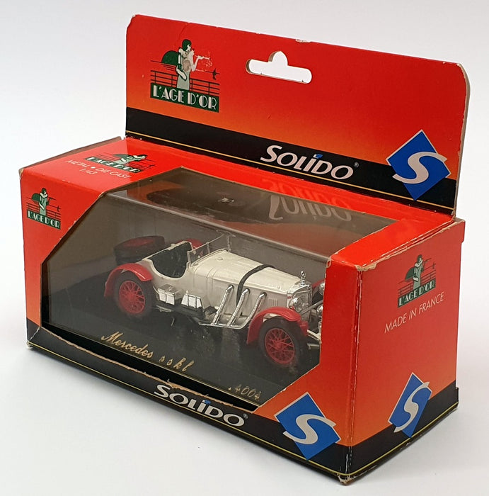 Solido 1/43 Scale Model Car 4004 - Mercedes Benz SSKL - Red/White