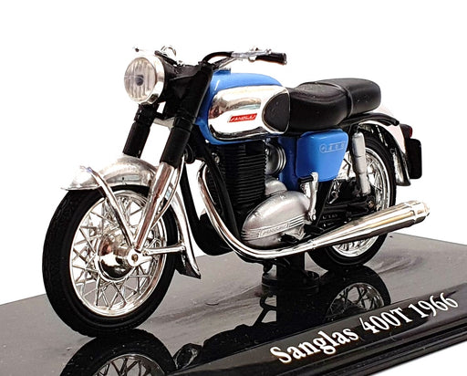 Atlas Editions 1/24 Scale 4 658 126 - 1966 Sanglas 400T Motorbike - Blue
