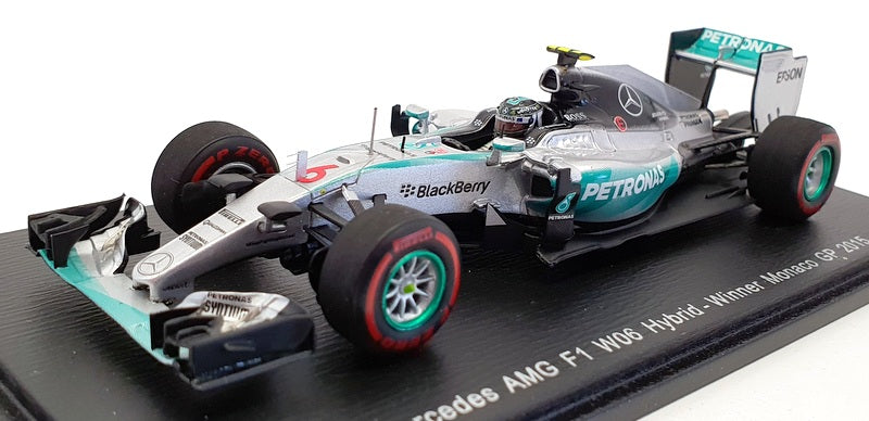 Spark 1/43 Scale S4601 - 2015 Mercedes AMG W06 Hybrid N.Rosberg 1st Monaco