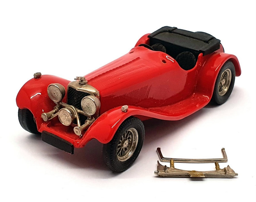 Western Models 1/43 Scale WMS11 - 1938 Jaguar SS100 3.5L - Red