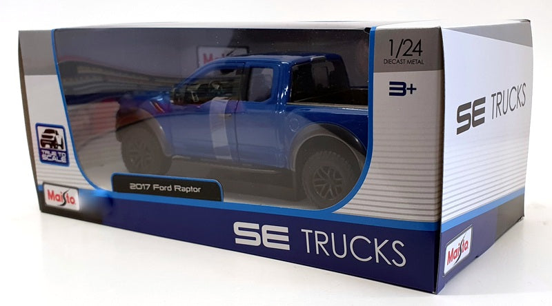 Maisto 1/24 Scale Model Car 31266 - 2017 Ford Raptor - Blue