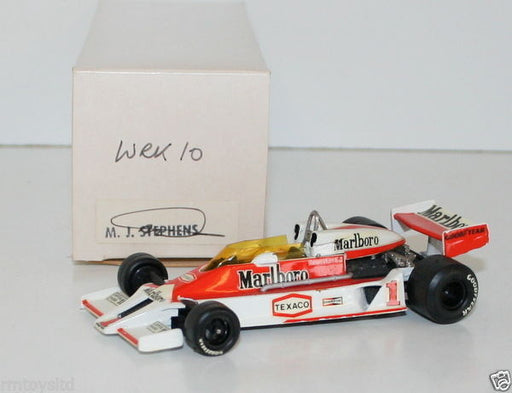 WESTERN MODELS SIGNED 1st VERSION - 1/43 SCALE - WRK10 McLAREN M26 FORD - J HUNT